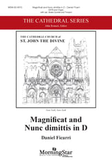 Magnificat and Nunc Dimittis in D SATB choral sheet music cover